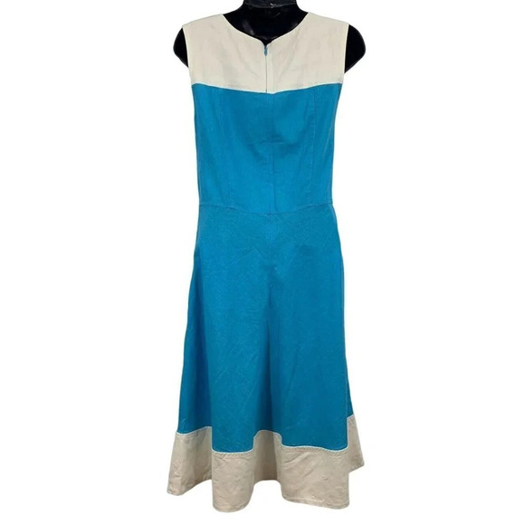 Pendleton‎ Women's Linen Blend Sleeveless Knit Dress Size 6 - Picture 2 of 12